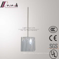 Simple Hotel Decorative White Fabric Shade Square Pendant Lamp